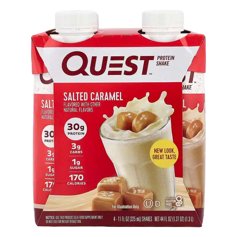 103047717_67039e551a824e97f_60709.webp Quest Protein Shake, Salted Caramel, 325ml - Image 1
