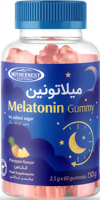 mothernest-melatonin-1-mg-60-pineapple-gummies-0yjpg.webp Mothernest Melatonin 1 Mg 60 Pineapple Gummies - Image 1
