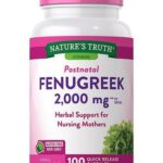 نيتشرز تروث كبسولات الحلبة 2000 مجم لدعم صحة الأم والتحكم في نسبة السكر 100 كبسولة